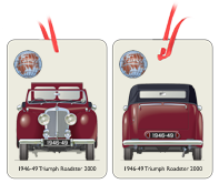 Triumph Roadster 2000 1946-49 Air Freshener